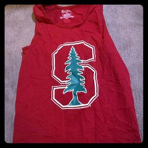 A Stanford themes tank top.